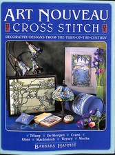 Art nouveau cross - cross, stitch