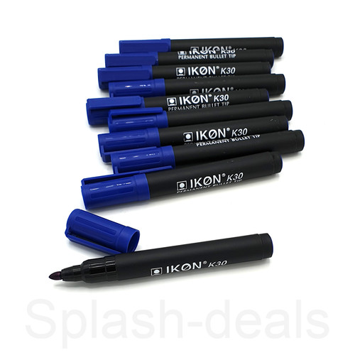 Permanent marker pens blue - permanent,
