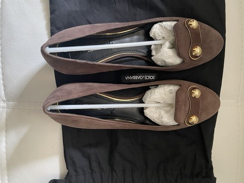 Dolce gabbana brown suede pump - dolce&gabbana,