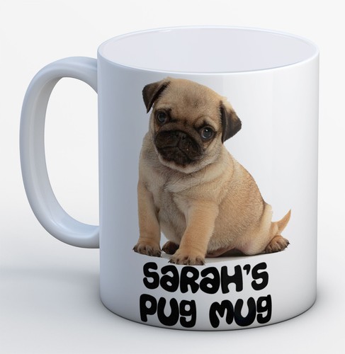 Pug mug personalised with - mug,