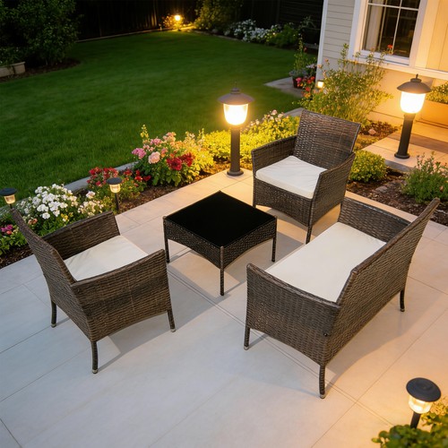 4xrattan sofa table chair - 4xrattan, set