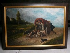 Antique French Oil Painting