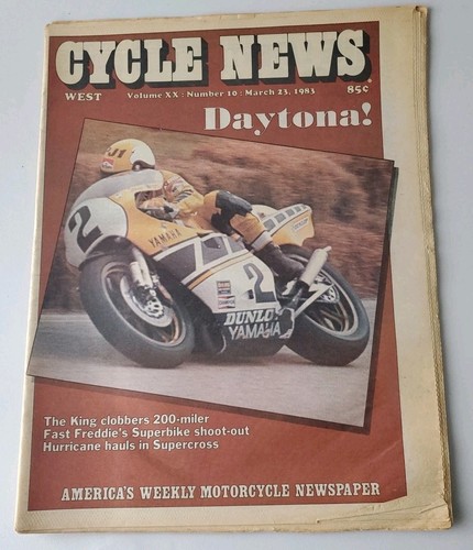 1983 cycle news daytona paper - news,