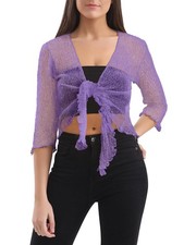 Women fish net knitted tie - net,
