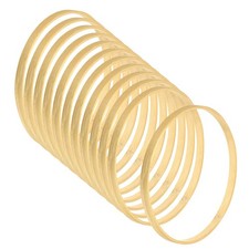 12Pcs 5.9" Wooden Bamboo Floral Hoop Rings for DIY Crafts Wedding Wreath
