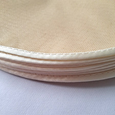 25 Cream Tulle Circles with an