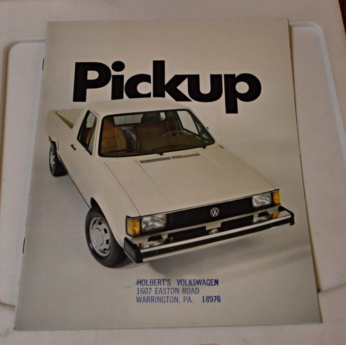 Car brochure volkswagen pickup - car,