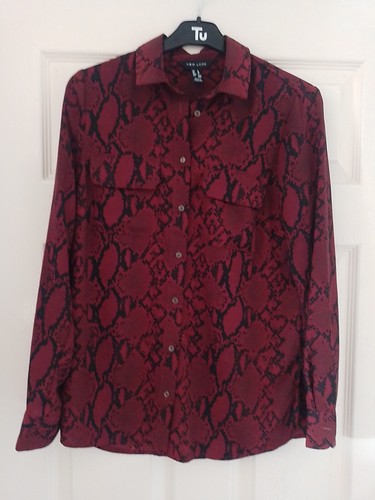 Women dark red snake - women's, skin