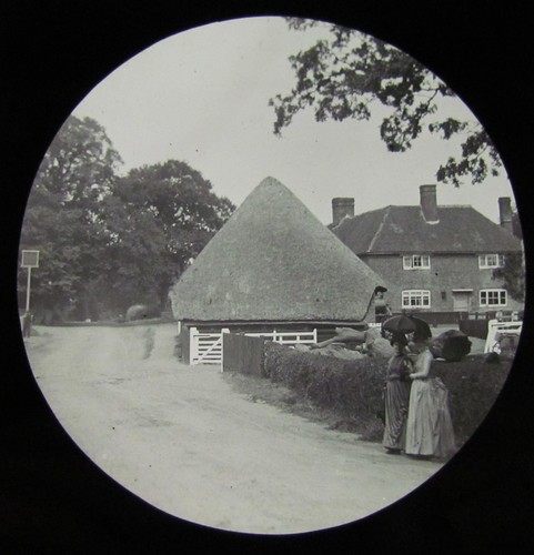 Glass magic lantern slide - lantern,