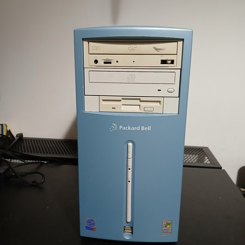Blue white packard bell - white,