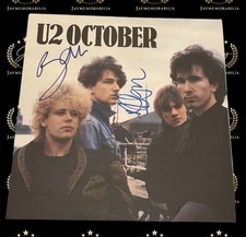 SIGNED BONO ADAM CLAYTON  U2