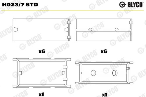 Glyco h023 std crankshaft - std,