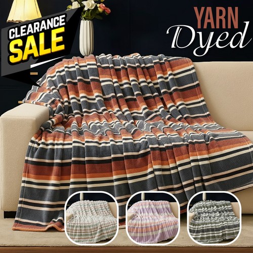 Cotton rich soft blanket sofa - soft,