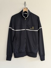 Sergio Tacchini Zipper Track Suit Top Jacket Casual Classic Navy Blue XL