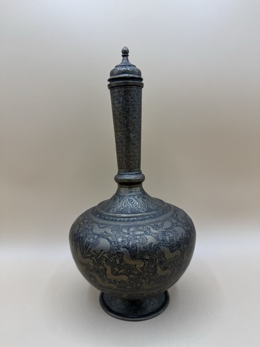 Antique indian brass engraved - indian,