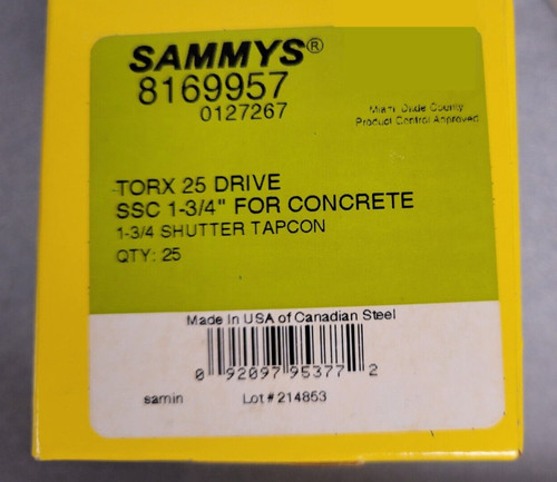 Sammys 8169957 ssc - sammys,