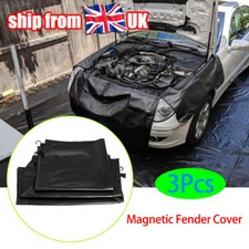 UK 3X Auto Magnetic Fender Cover Mechanics Protector Pad Anti-Scratch PU leather