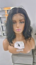 Brazilian Human Hair 4x4  Bodywave 14”Inch Lace Closure Wig 180 Density