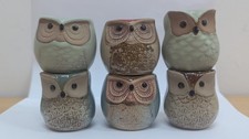 6pcs Ceramic Mini Owl Pattern