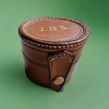 Vintage leather round - vintage,
