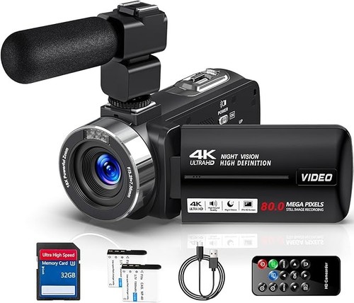 Video camera camcorder 80mp - camcorder,