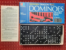 Double Nine Wooden Dominoes mint condition & complete