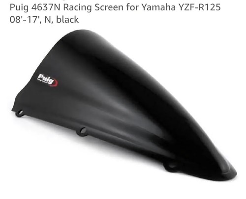 Puig black racing screen - black,