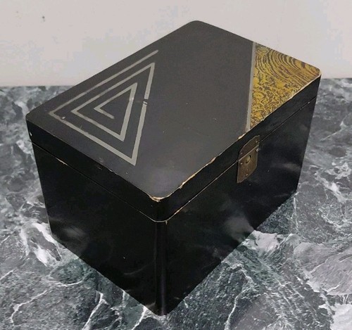 Art deco japanese laquered tea - art,
