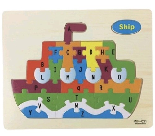 Children wooden abc alphabet - wooden,