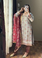 Indian ladies embroidered suit - ladies,