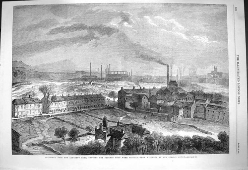 Original old antique print - original,