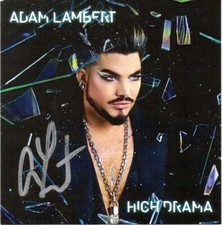 Adam Lambert Autograph - Queen - High Drama CD & Signed Insert 