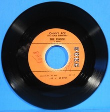 JOHNNY ACE THE CLOCK ~ ACES WILD 7" 45 RPM 1953 RE '69 GREAT CONDITION! VG++!!