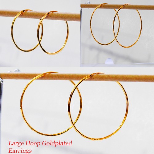 Gold plated earrings - gold,