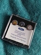 Trio of Ford lapel Pins 2006  - Unworn In Original Box - Car & Van of the Year