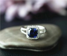 2Ct Cushion Cut Lab Created