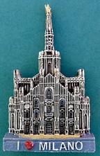 Souvenir Fridge Magnet Milan Milano Duomo Cathedral Lombardy Italy