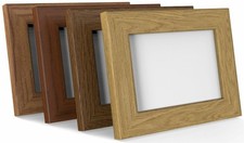 TEAK / OAK / WALNUT PHOTO PICTURE POSTER FRAME SQUARE LARGE ALL SIZES