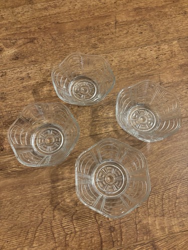 Vintage art deco glass dessert - vintage,