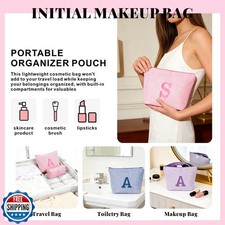 Fohufo Initial Makeup Bag Set