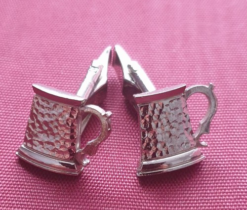 Vintage cufflinks beer -  vintage, cufflinks,