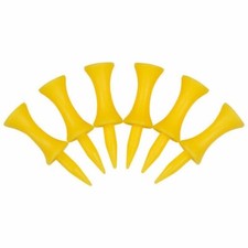 50  X  YELLOW  HI-VIS  CASTLE GOLF TEES   FREE U.K.P&P