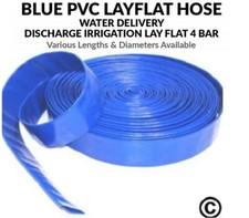 Blue PVC Layflat Hose Pipes