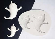Halloween Ghost Silicone Icing Fondant Mold Cake Topping Deco Sugar craft Kids