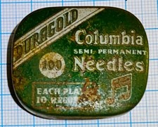 COLUMBIA DURAGOLD SEMI PERMANENT GRAMOPHONE NEEDLES IN ORIGINAL TIN