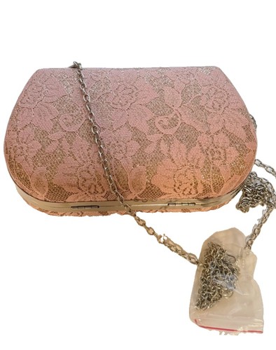 Quiz pink clutch - pink, new