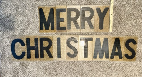 Vintage marquee sign letters - sign,
