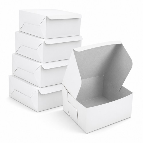 Cake boxes with lid flat - cake,