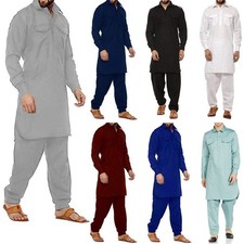 Indo Western Pathani Suit Kurta Pajama Ethnic Festive Fashion Party Wear For Men