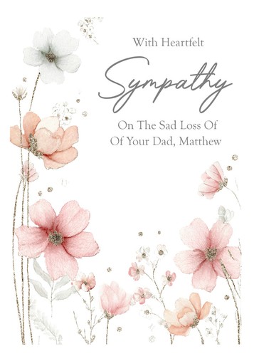 Sympathy condolence card - sympathy, &